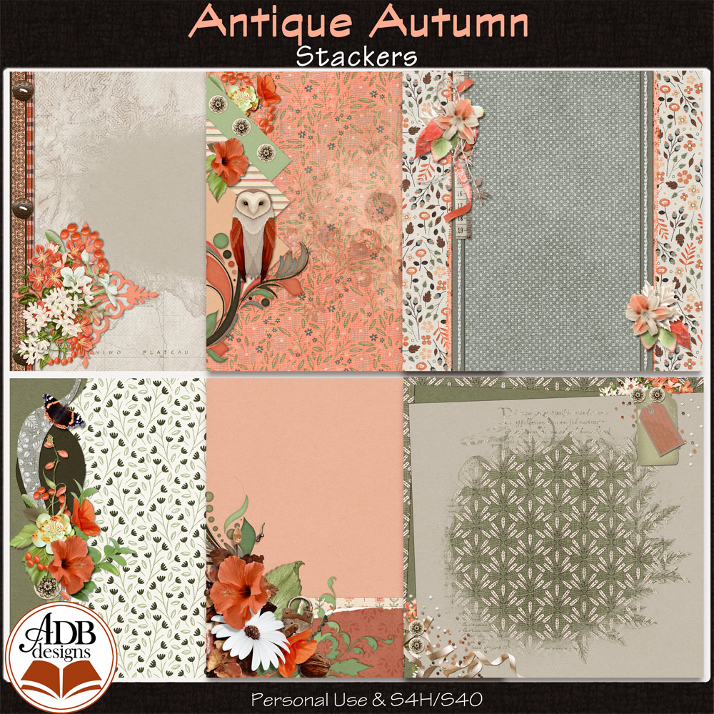 Antique Autumn Stacked Papers by ADB Designs