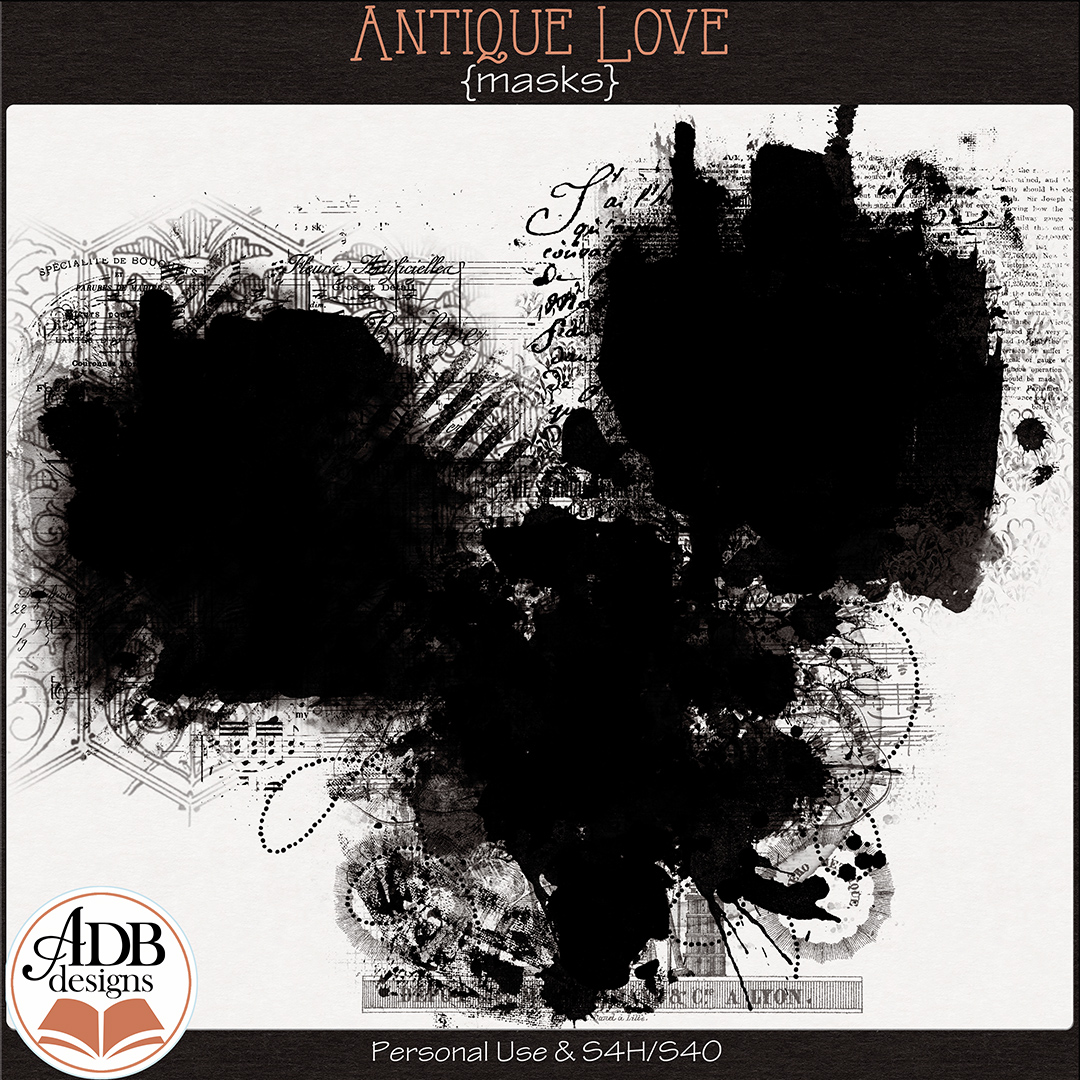 Antique Love Masks by ADB Designs