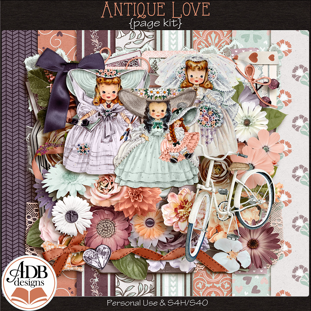 Antique Love Page Kit by ADB Designs