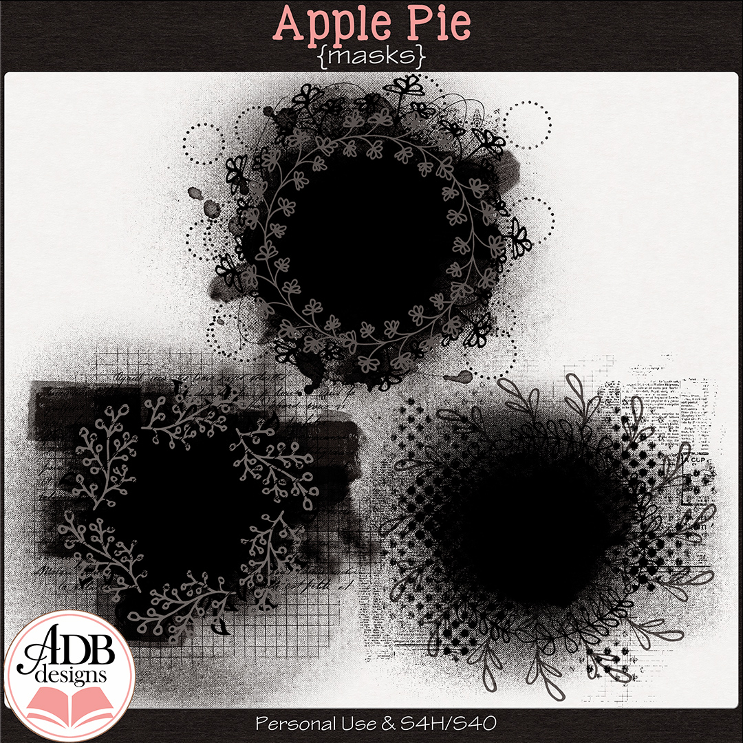 Apple Pie Masks by ADB Designs