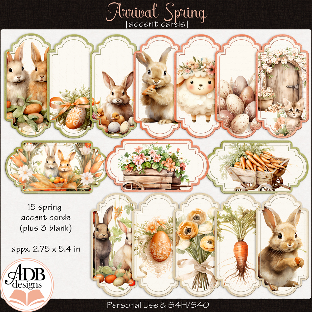 Arrival: Spring Accent Cards by ADB Designs