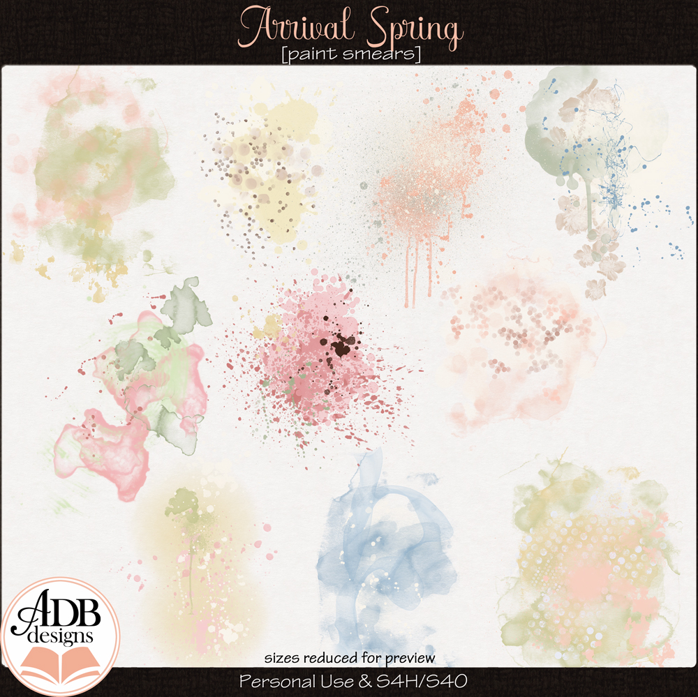 Arrival: Spring Paint Smears by ADB Designs