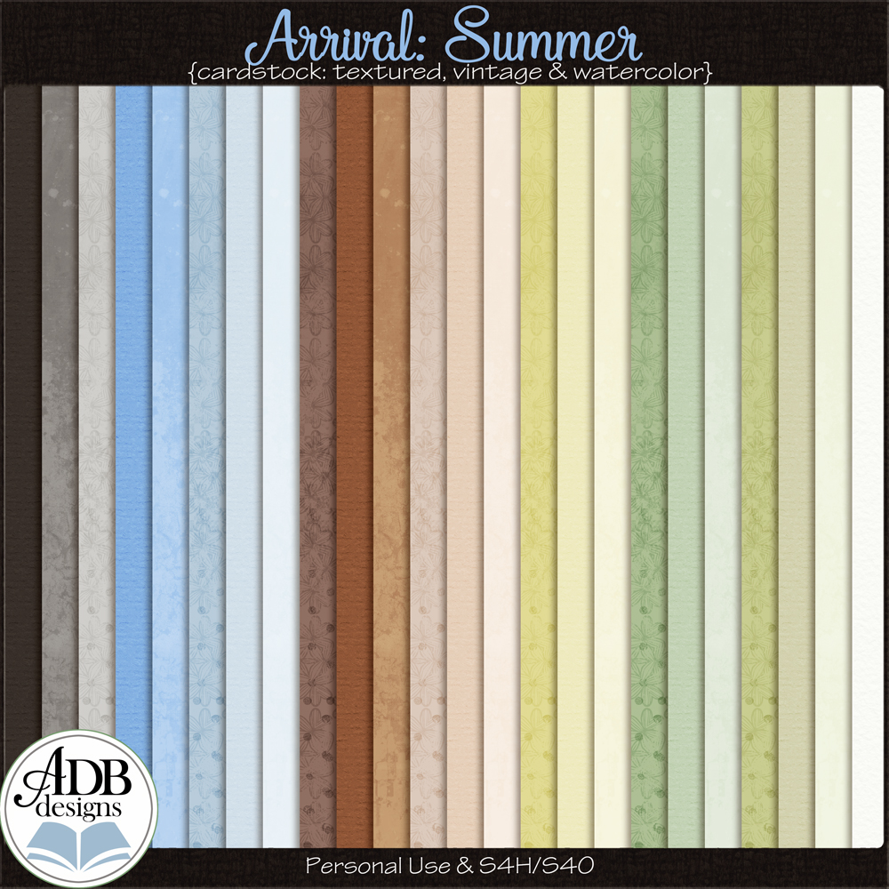 Arrival Summer Solid Papers by ADB Designs