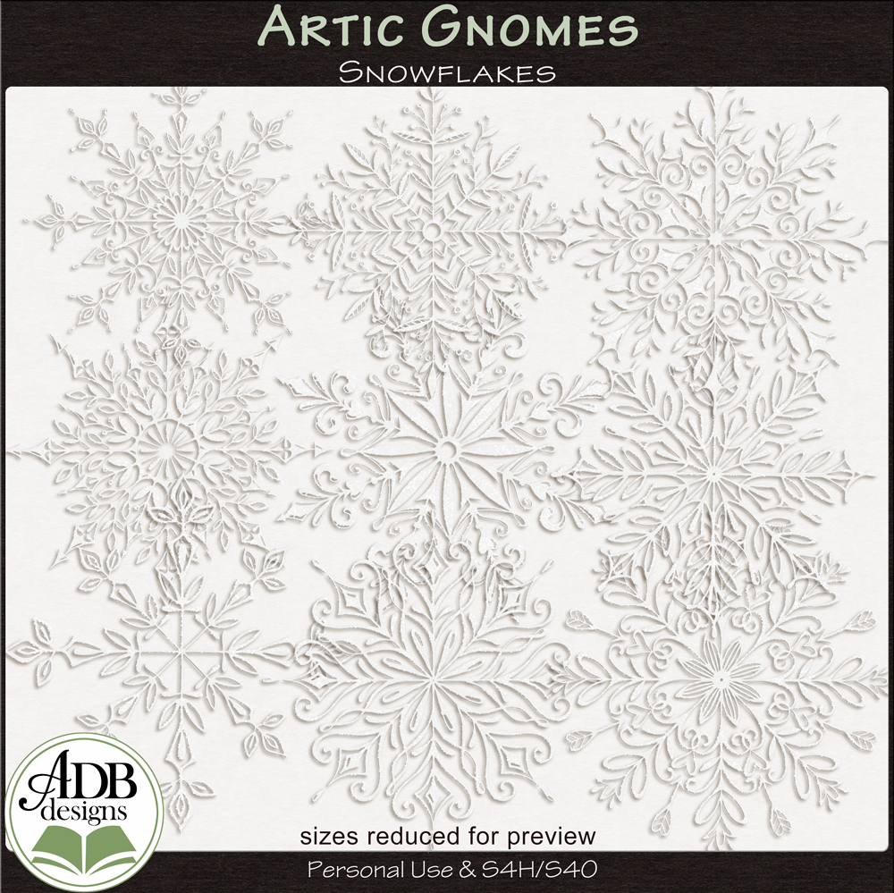 Arctic Gnomes Snowflakes by ADB Designs