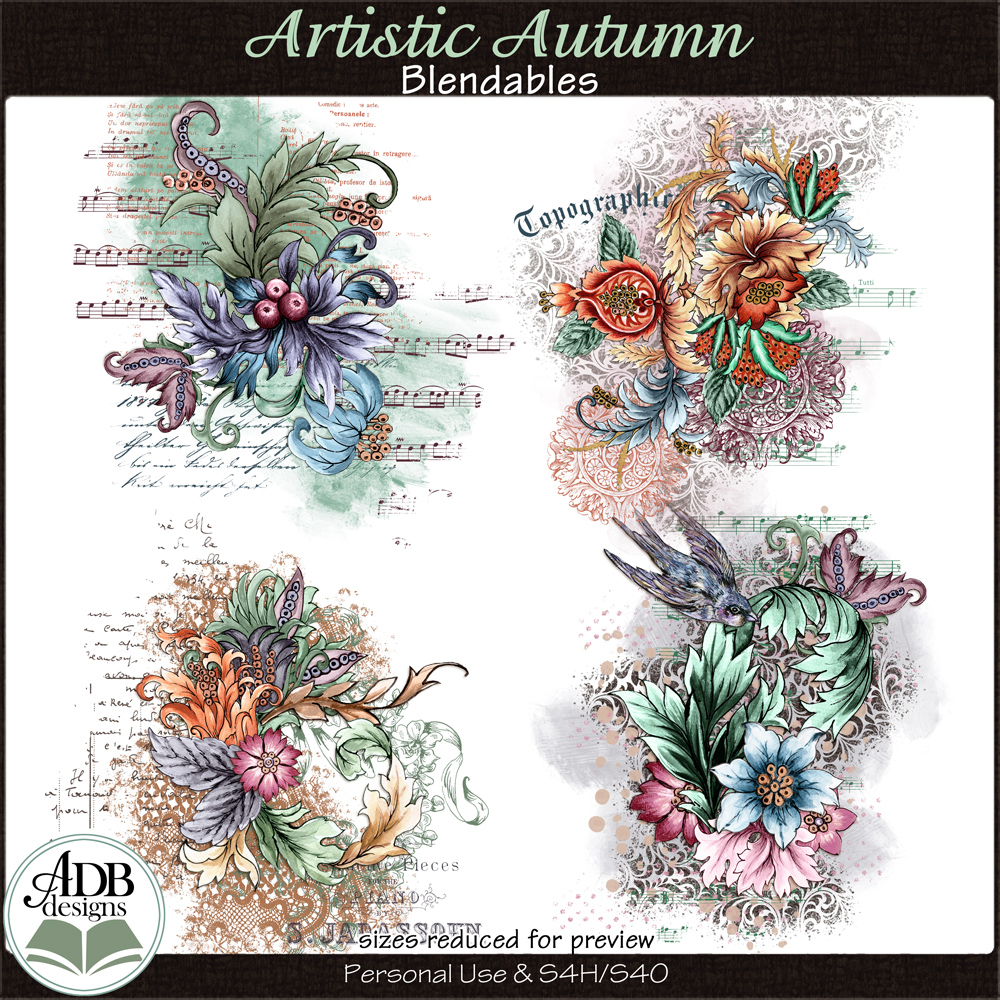 Artistic Autumn Blendables by ADB Designs