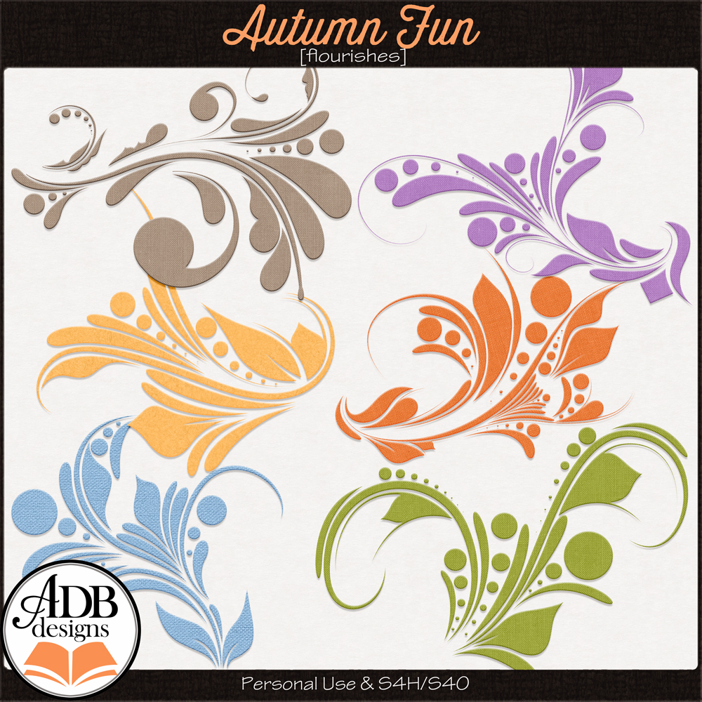 Autumn Fun Flourishes by ADB Designs