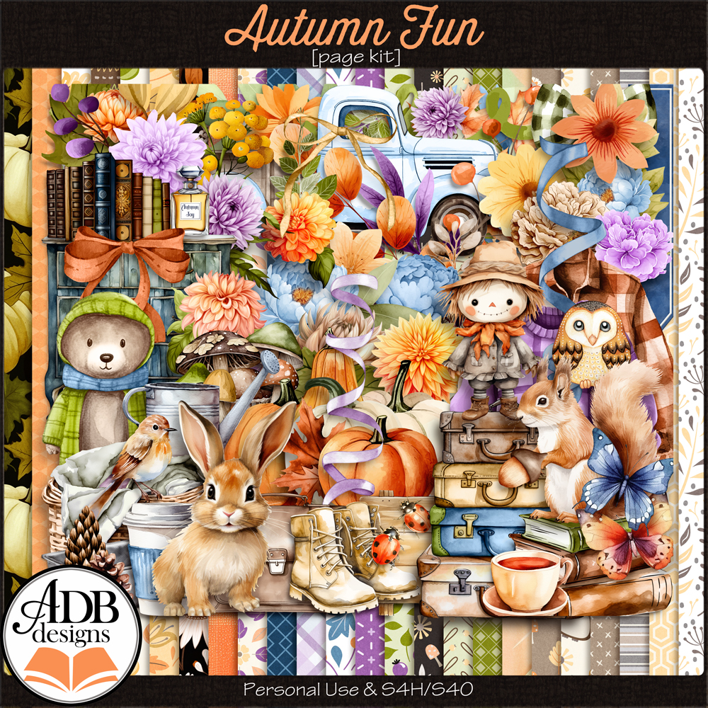 Autumn Fun Page Kit by ADB Designs