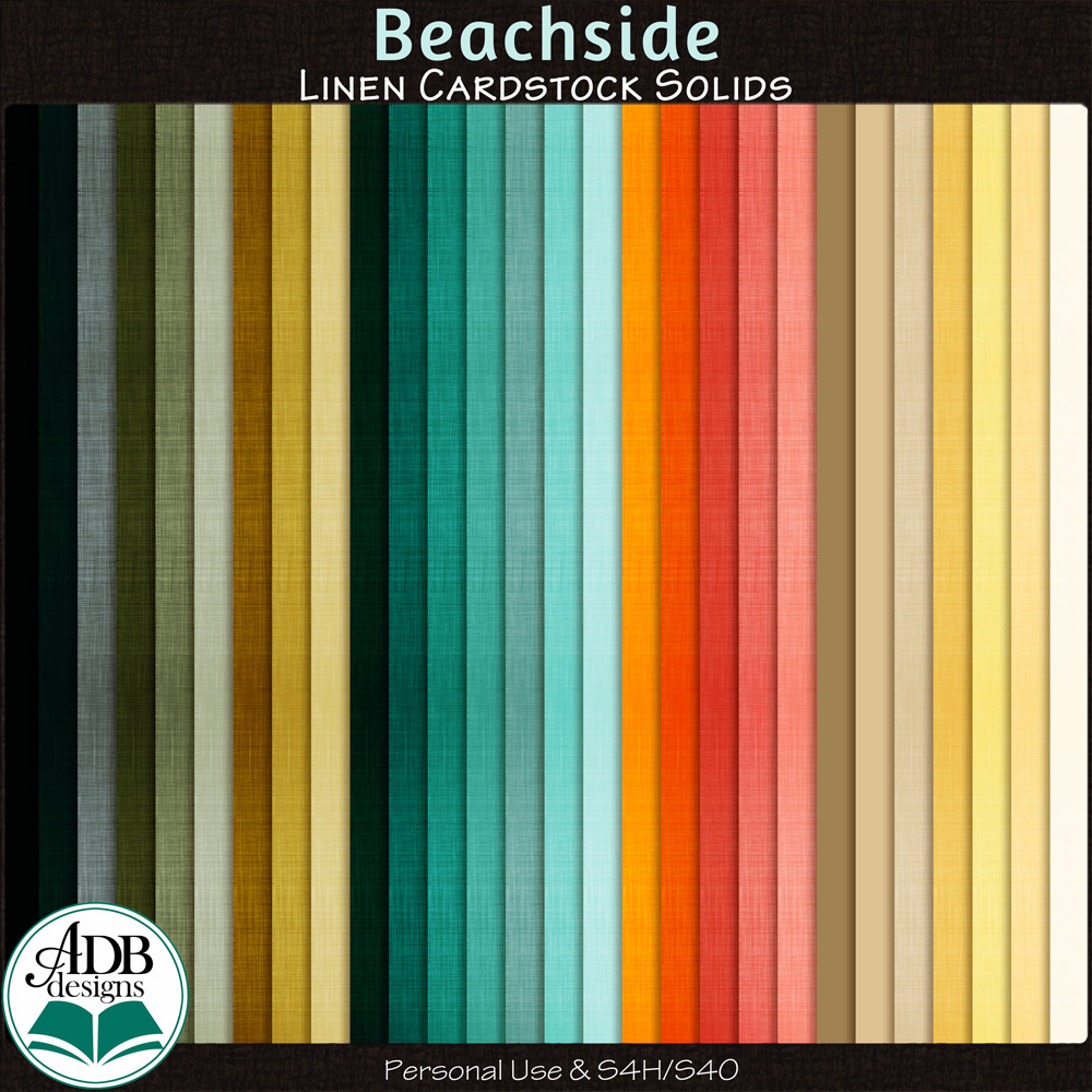 Beachside Cardstock Papers by ADB Designs