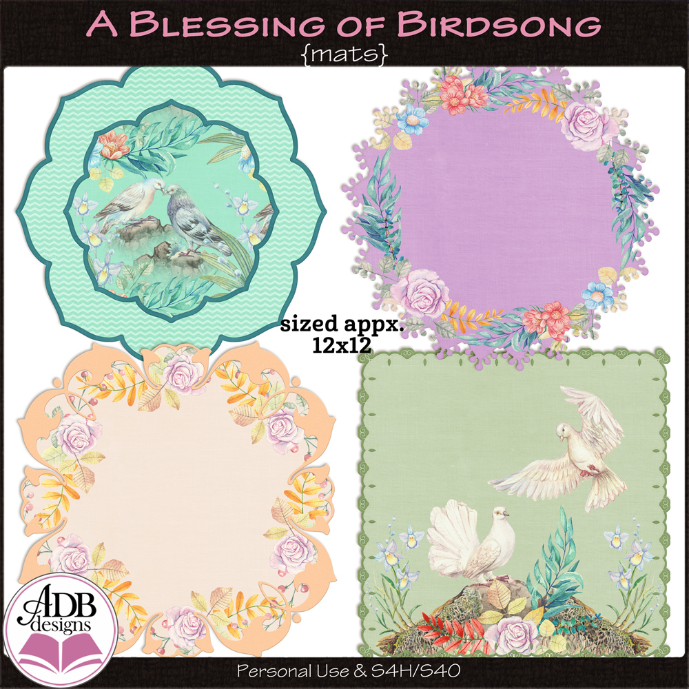 A Blessing of Birdsong Mats by ADB Designs