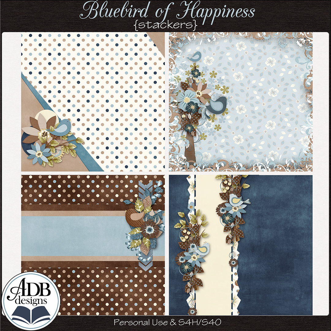 Bluebird of Happiness Stackers by ADB Designs