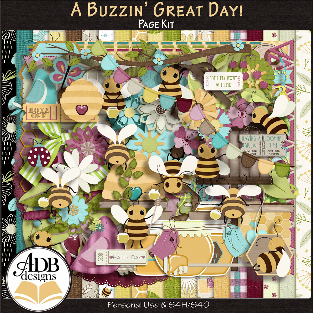 A Buzzin' Great Day! Page Kit by ADB Designs