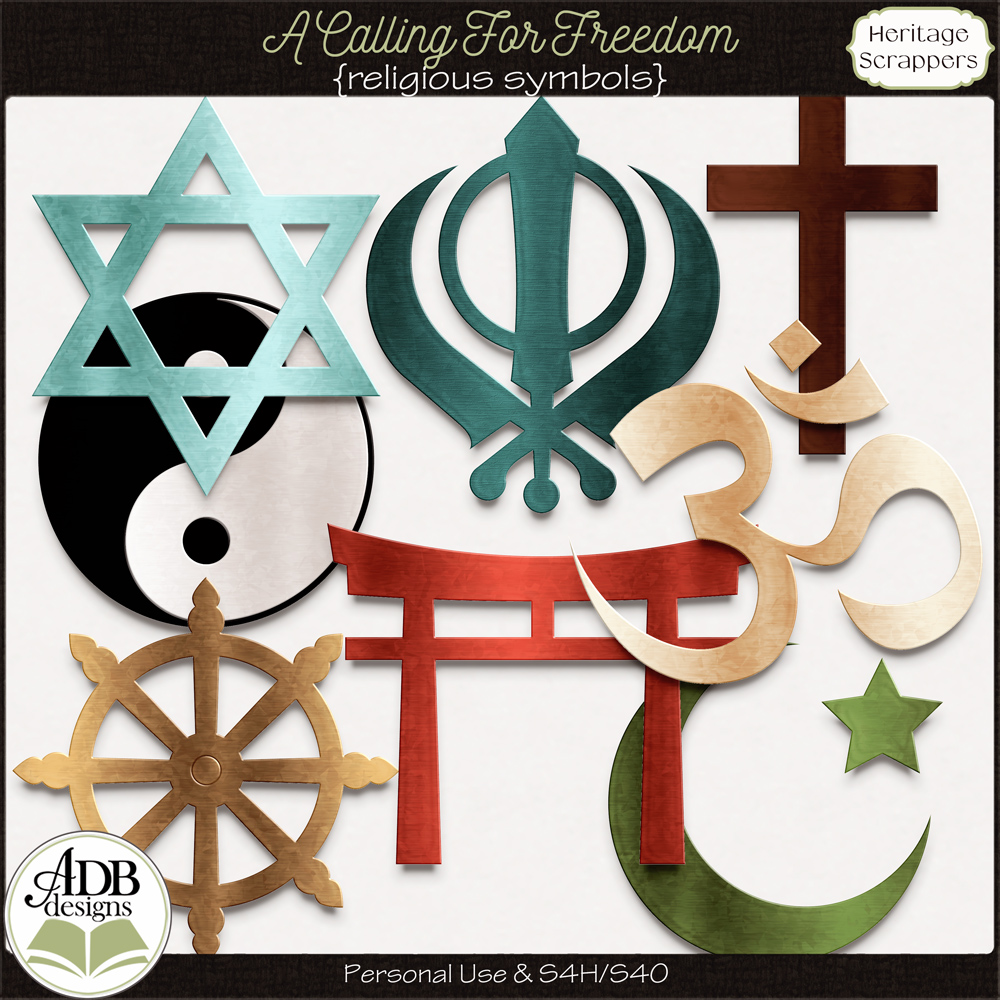 A Calling For Freedom Religious Symbols by ADB Designs