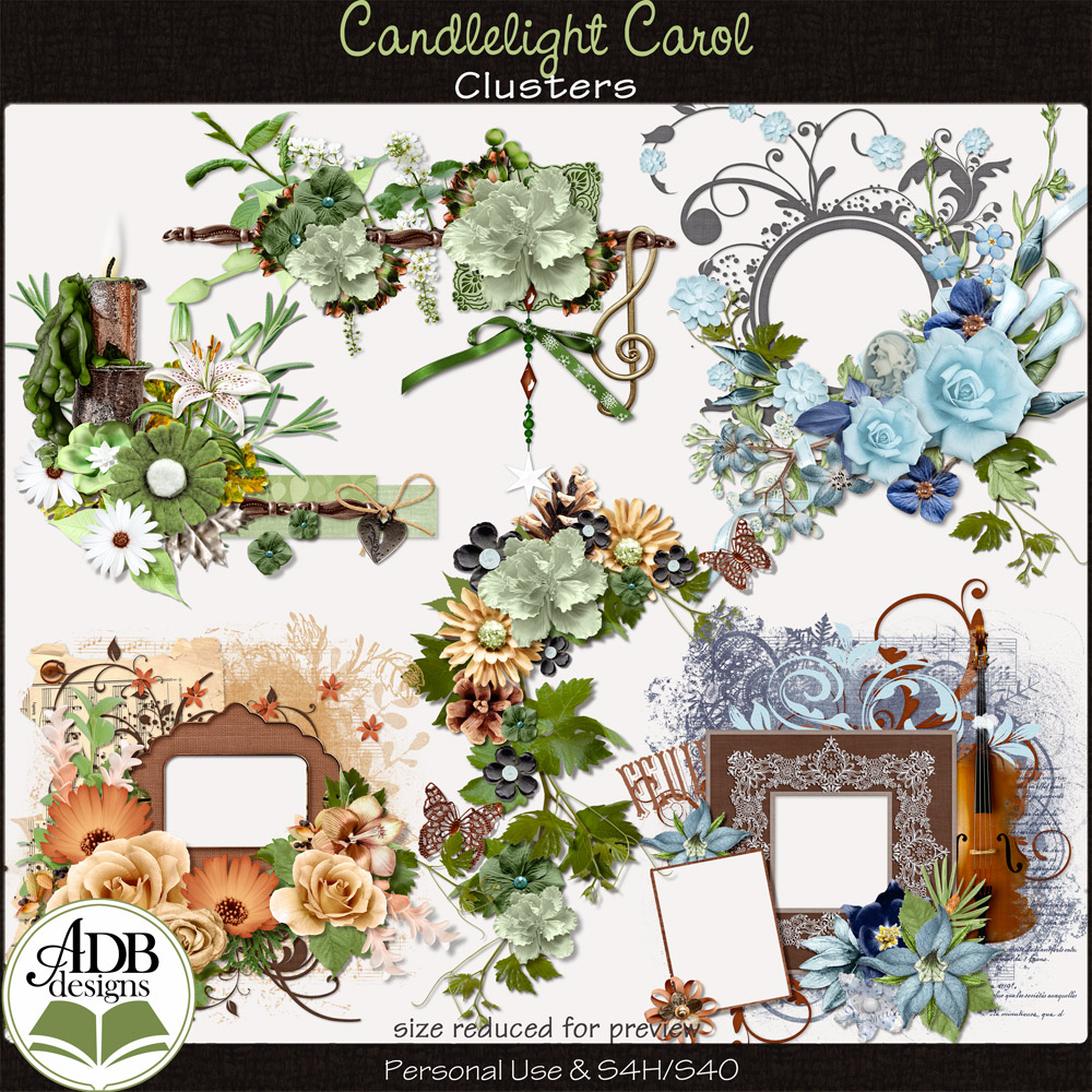 Candlelight Carol Clusters by ADB Designs