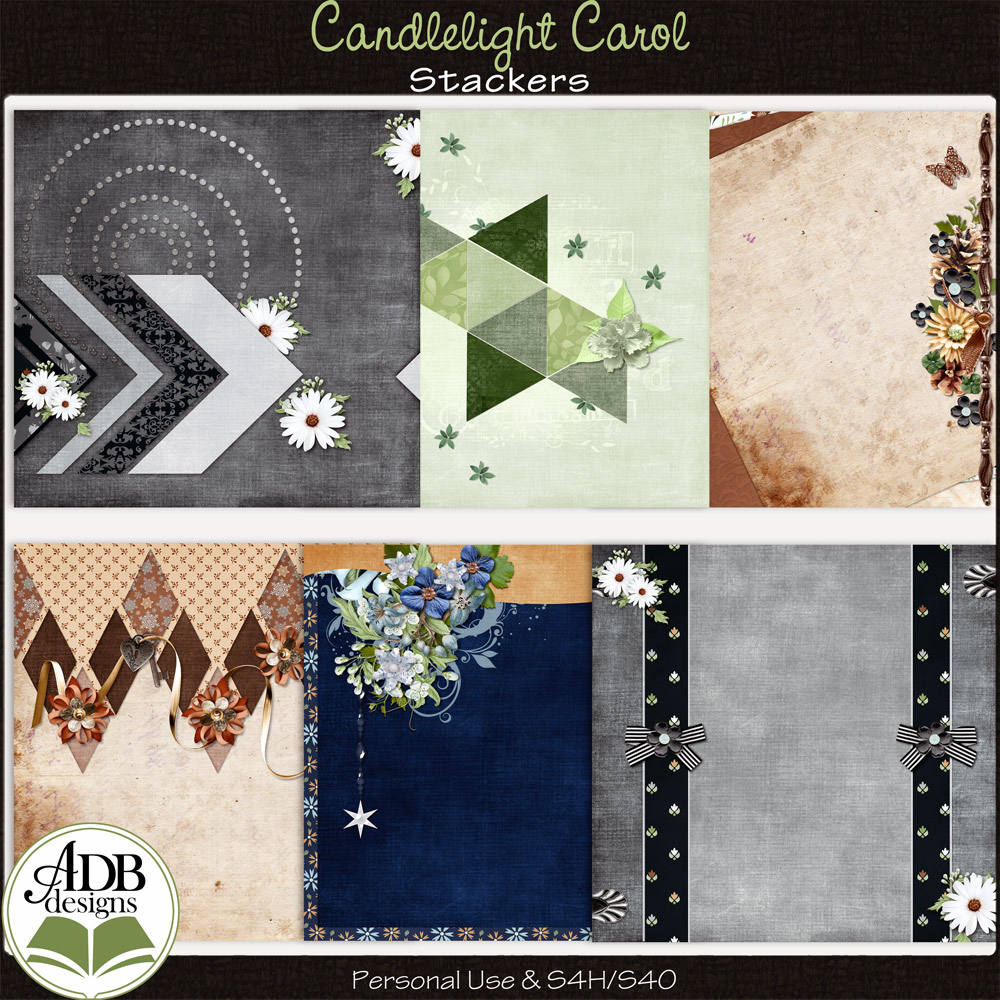 Candlelight Carol Stacked Papers by ADB Designs