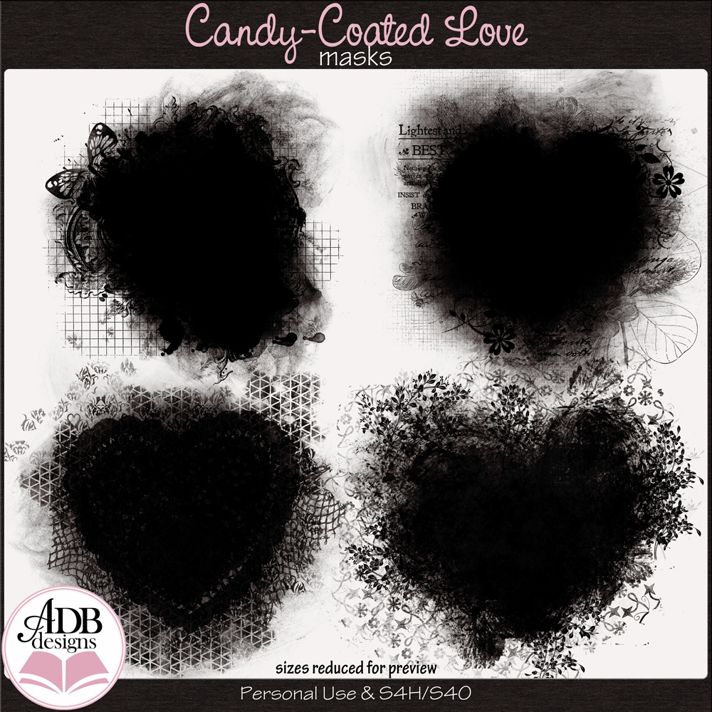 Candy-Coated Love Masks by ADB Designs