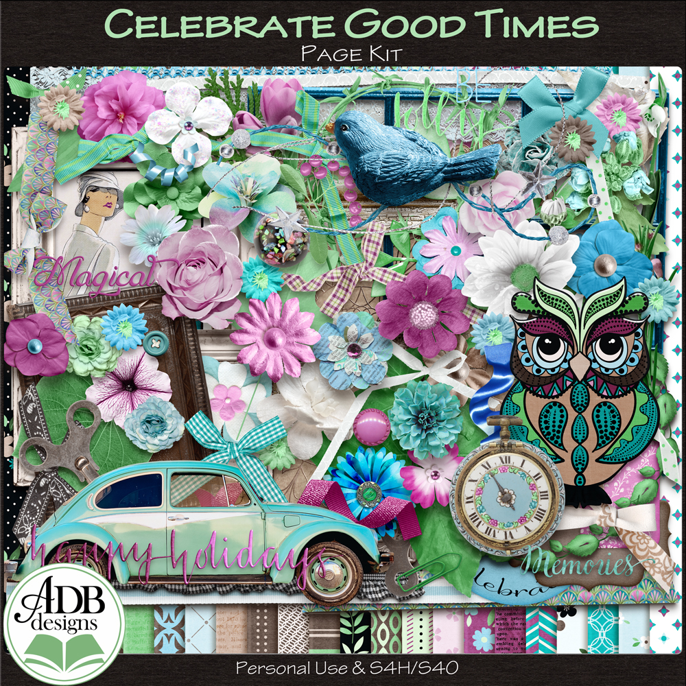 Celebrate Good Times Page Kit by ADB Designs