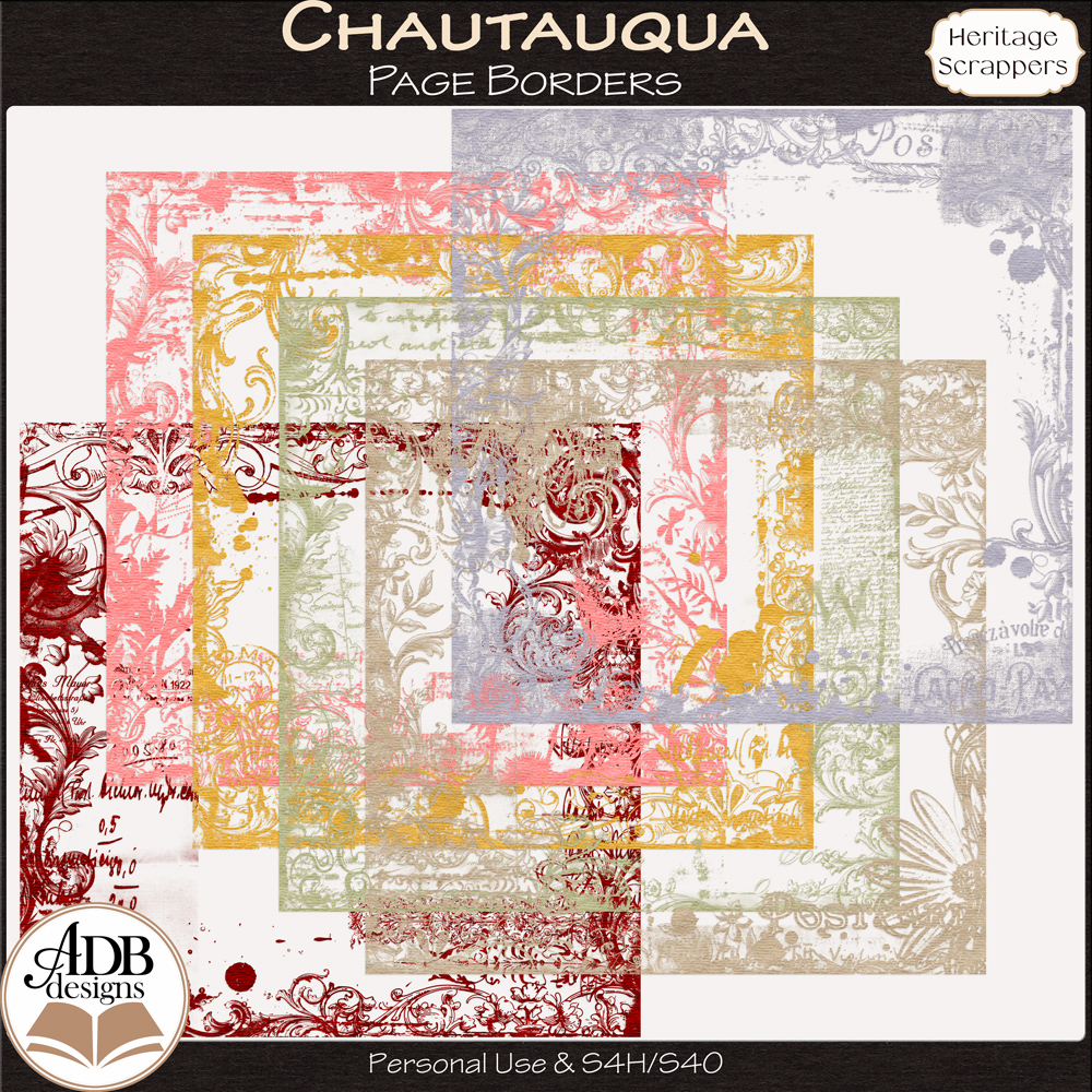 Chautauqua Page Borders by ADB Designs