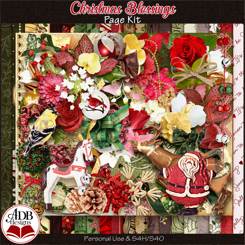 Christmas Blessings Page Kit