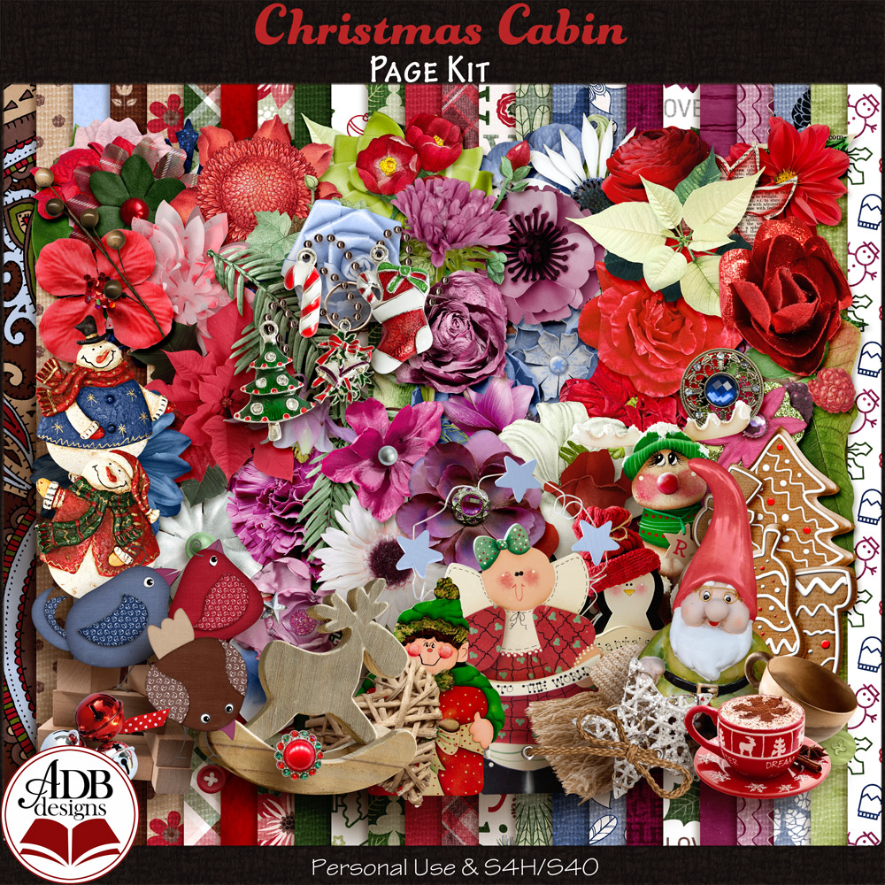 Christmas Cabin Bundle by ADB Designs