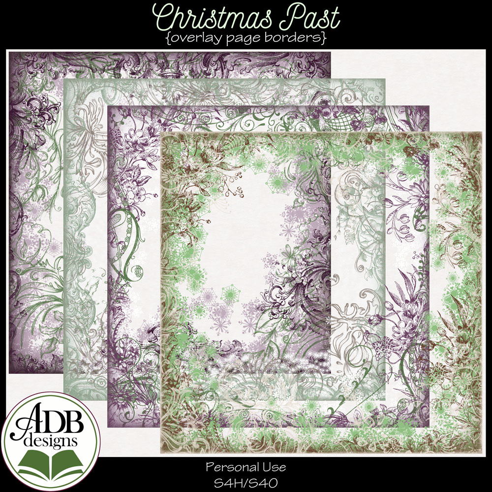 Christmas Past Page Borders by ADB Designs