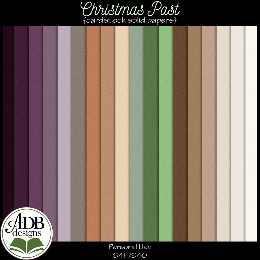 Christmas Past Cardstock Solids by ADB Designs