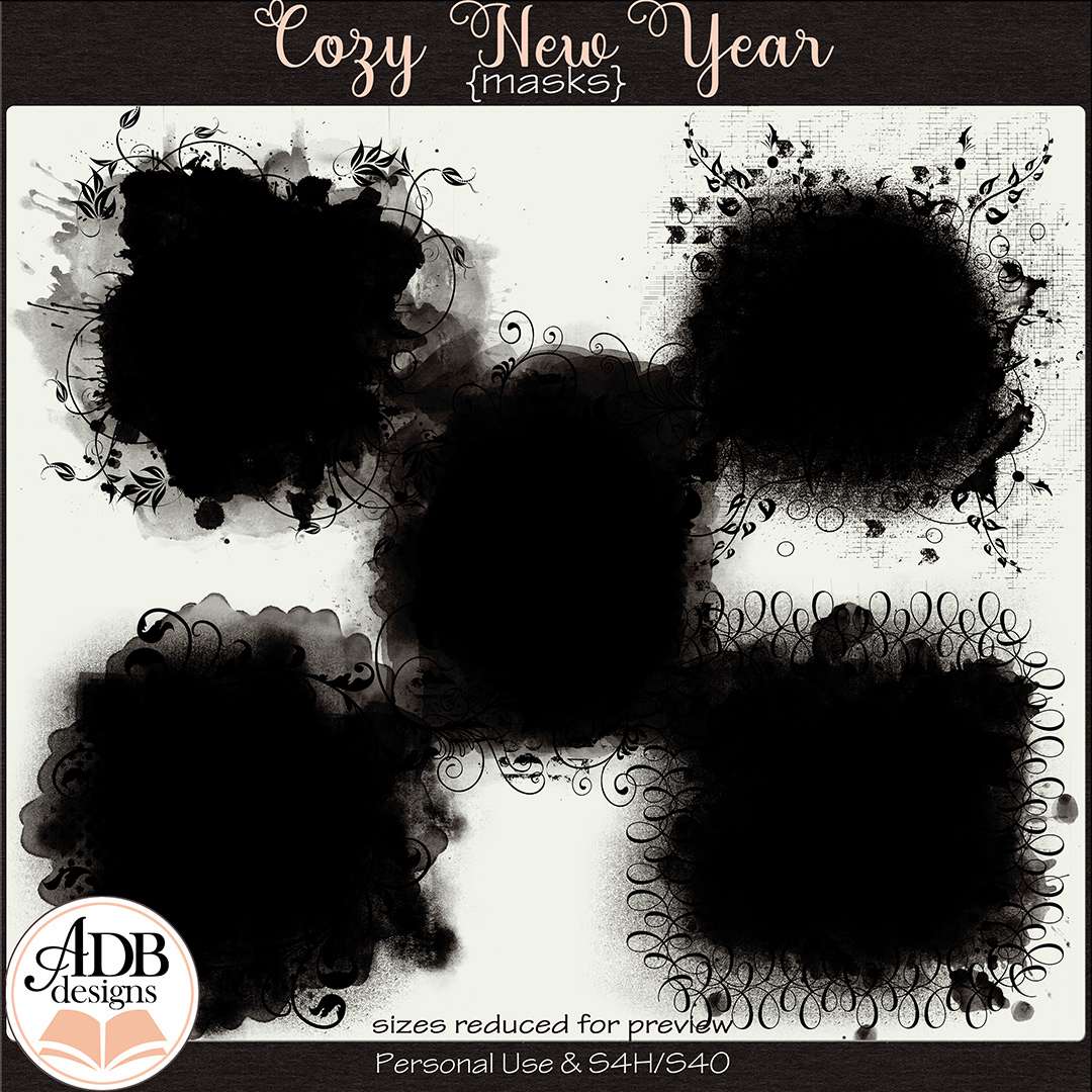 Cozy New Year Masks by ADB Designs