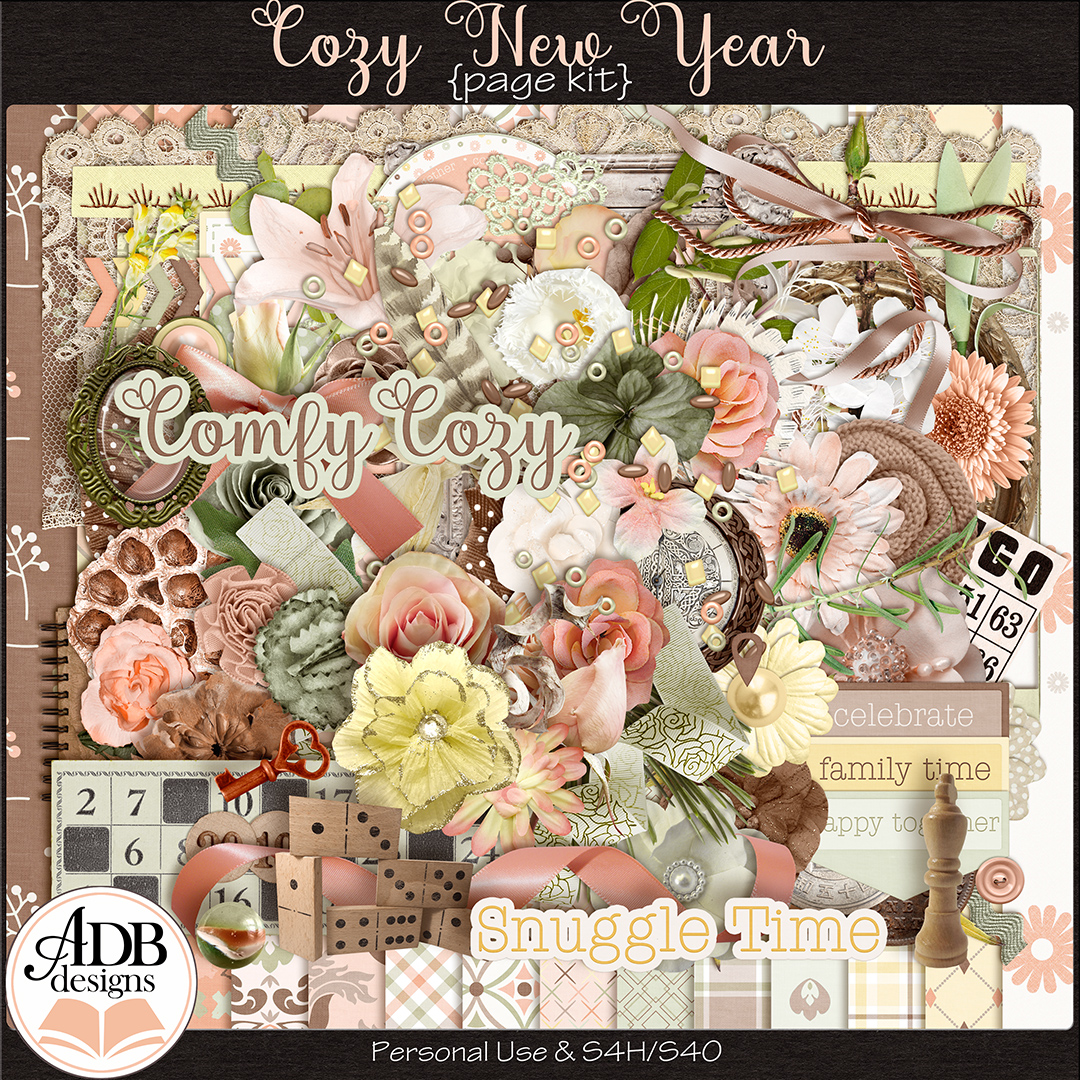 Cozy New Year Page Kit by ADB Designs