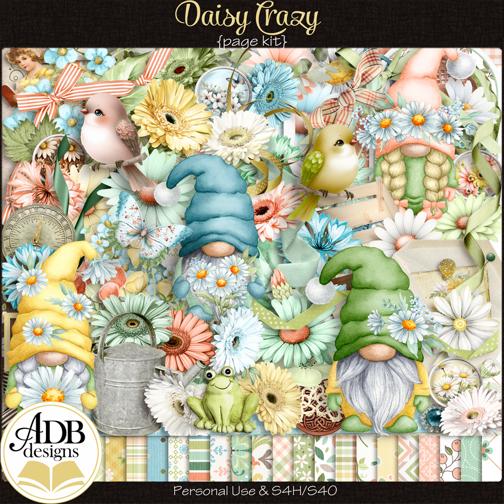 Daisy Crazy Page Kit by ADB Designs