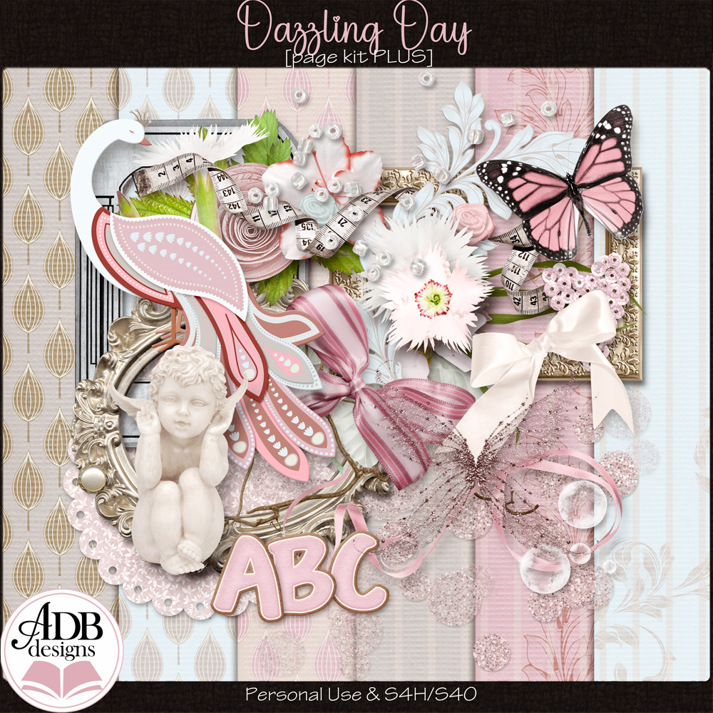 Dazzling Day Page Kit + Alpha by ADB Designs