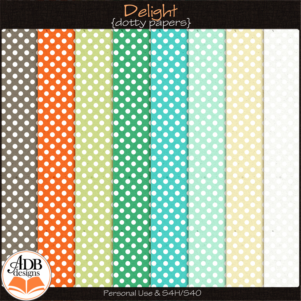 Delight Dotty Paper by ADB Designs