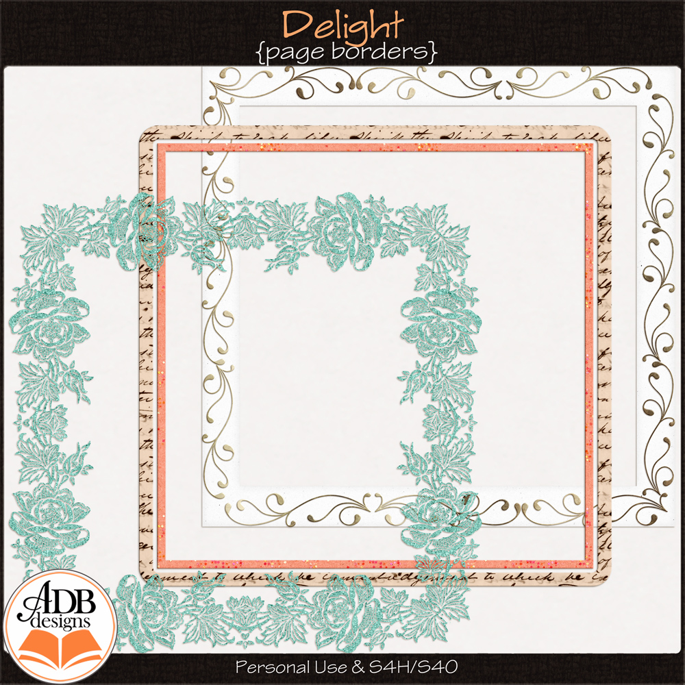 Delight Page Borders by ADB Designs