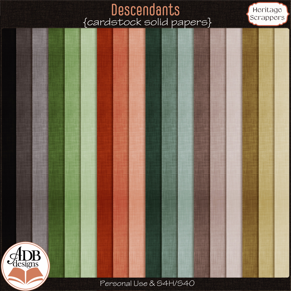 Descendants Cardstock Papers by ADB Designs