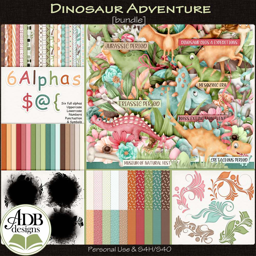 Dinosaur Adventure Bundle by ADB Designs