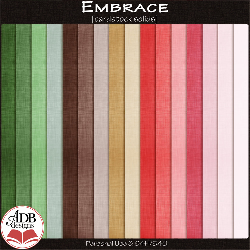 Embrace Cardstock Solid Papers by ADB Designs