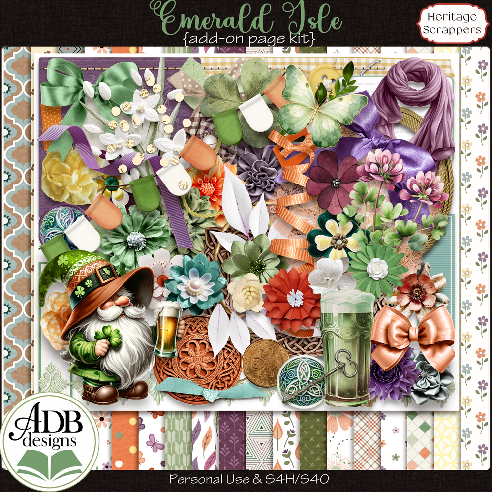 Emerald Isle Add-On Page Kit by ADB Designs