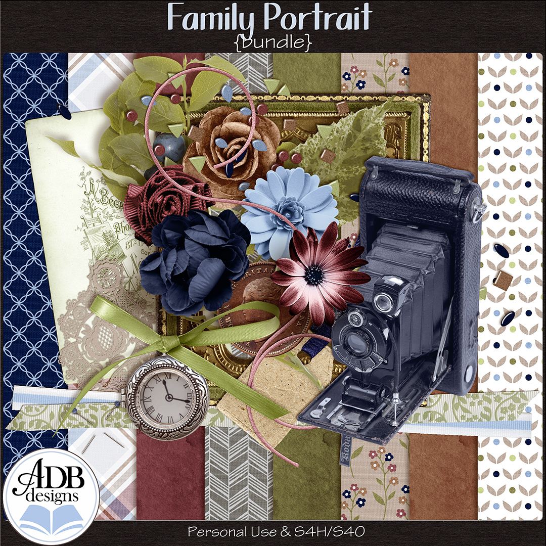 Family Portrait Page Kit by ADB Designs