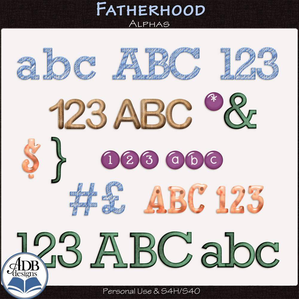 Fatherhood Alphas by ADB Designs