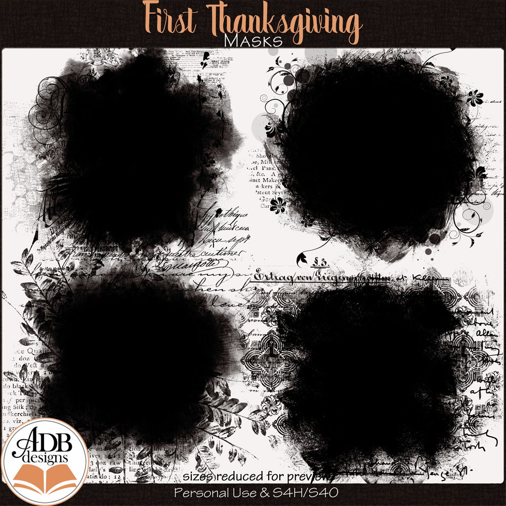 First Thanksgiving Masks by ADB Designs