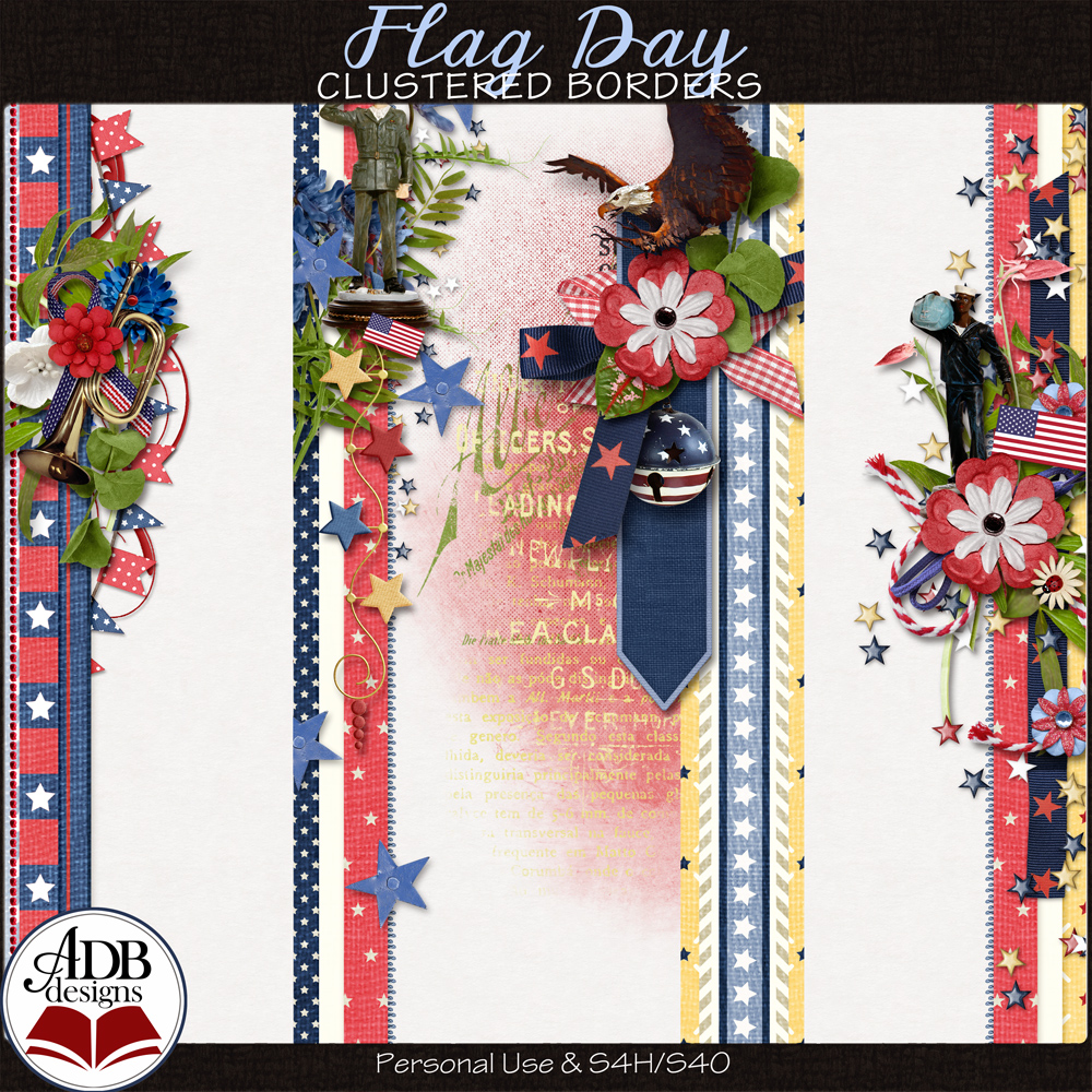 Flag Day Borders by ADB Designs