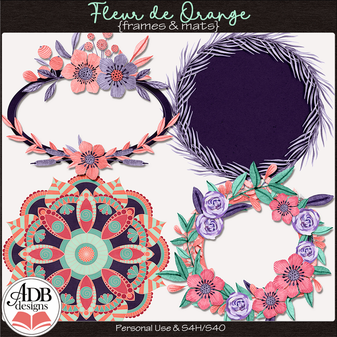 Fleur de Orange Frames and Mats by ADB Designs