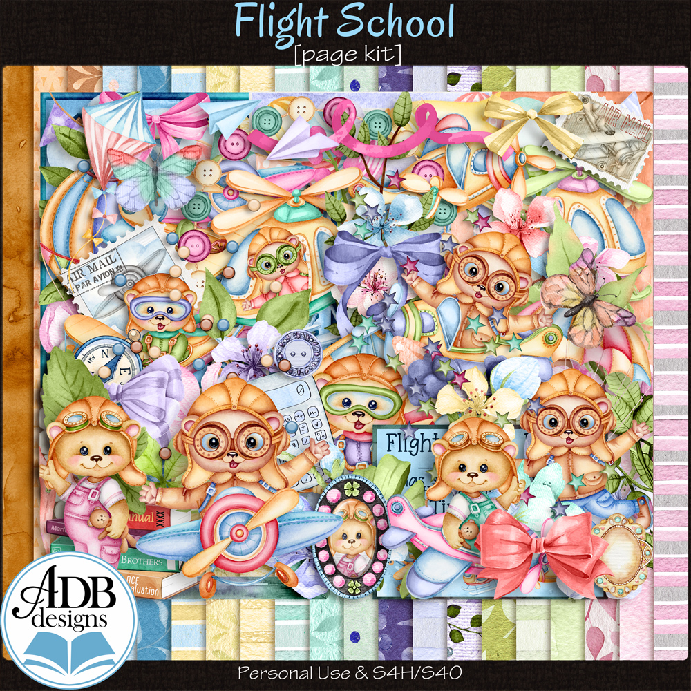 Flight School Page Kit by ADB Designs