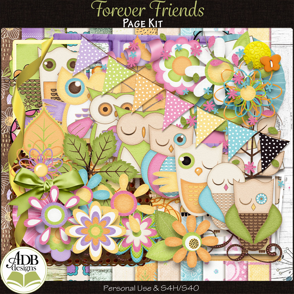 Forever Friends Page Kit by ADB Designs