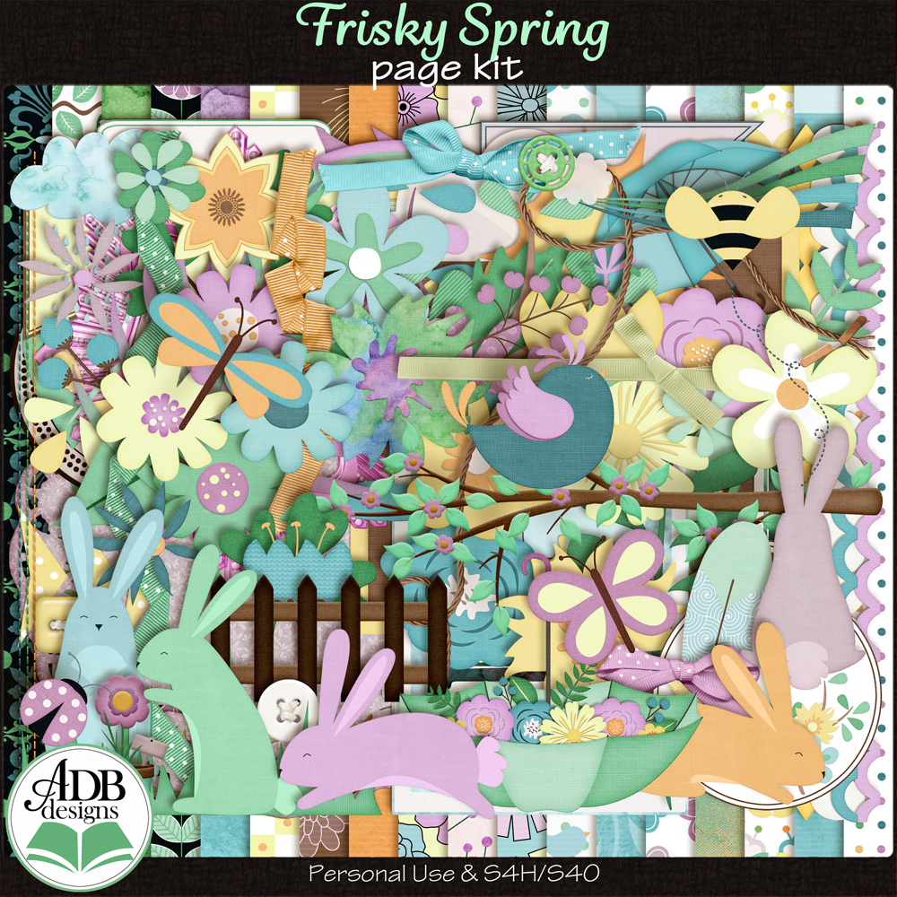 Frisky Spring Page Kit by ADB Designs