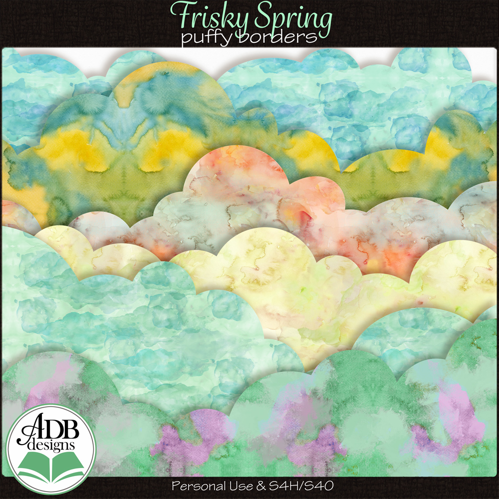 Frisky Spring Puffy Borders by ADB Designs