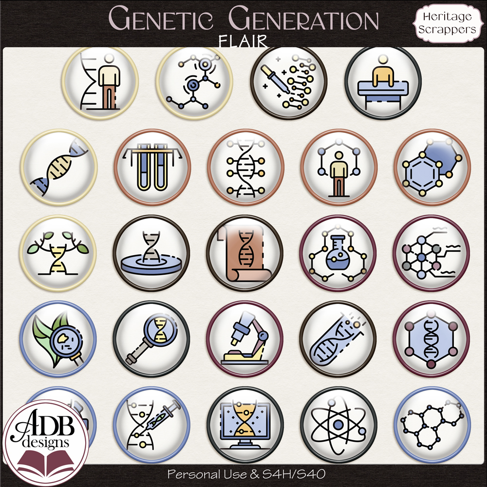 Genetic Generation Flairs by ADB Designs