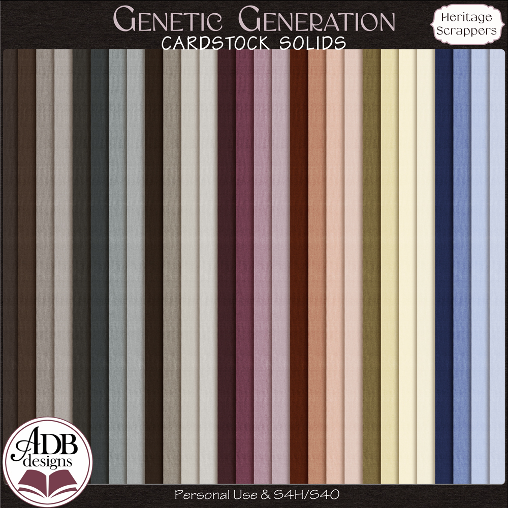 Genetic Generation Solid Papers by ADB Designs