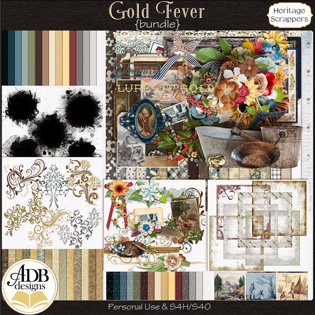 Gold Fever Heritage Bundle by ADB Designs