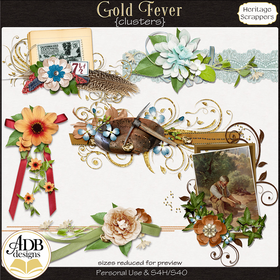 Gold Fever Heritage Clusters by ADB Designs