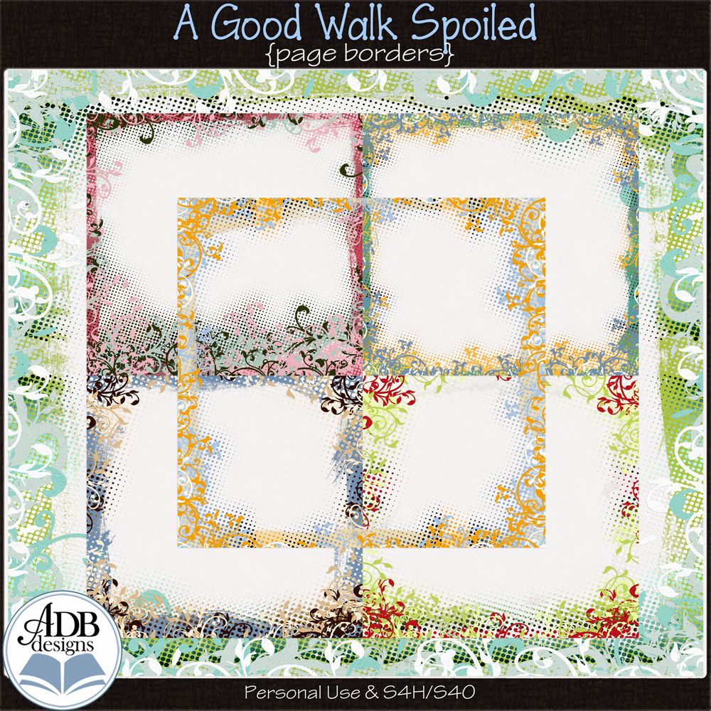 A Good Walk Spoiled Page Borders by ADB Designs