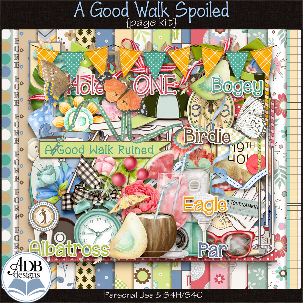 A Good Walk Spoiled Page Kit by ADB Designs